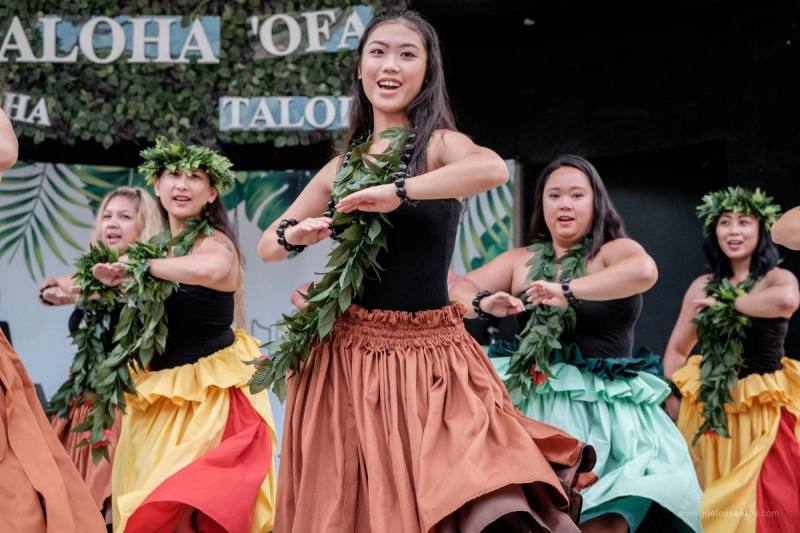 Performers on the main stage at AlohaFest Toronto