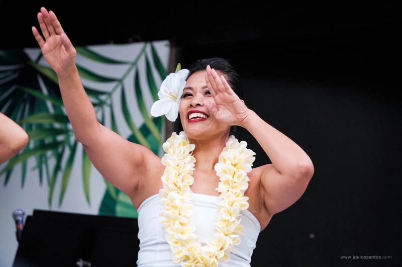 Performers on the main stage at AlohaFest Toronto