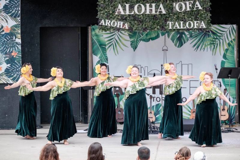 Tahitian dancers at AlohaFest Toronto