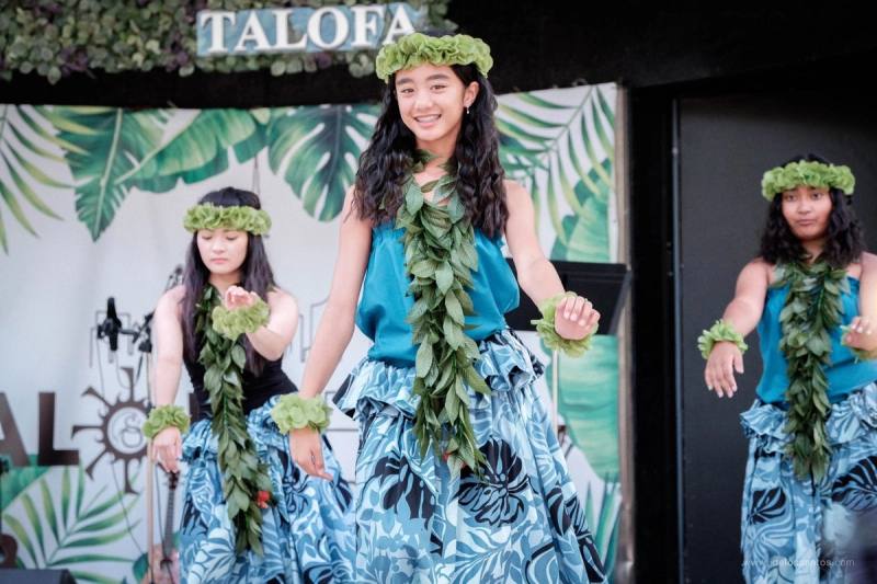 Performers on the main stage at AlohaFest Toronto