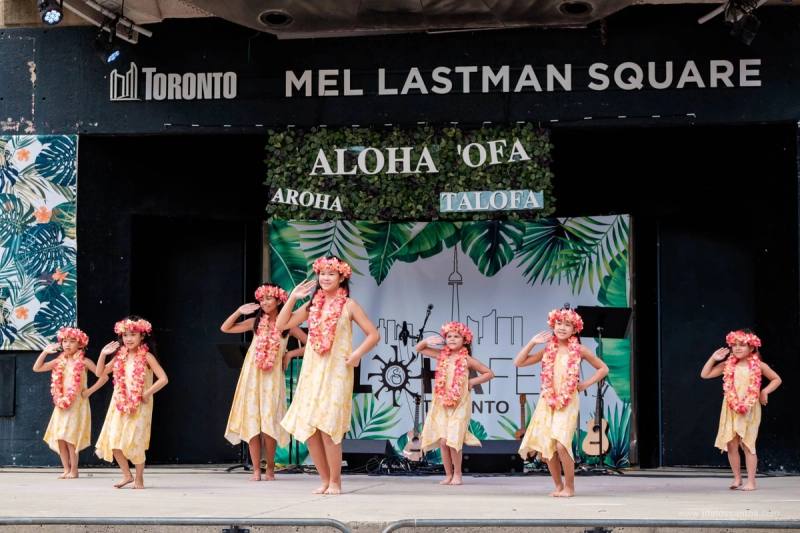 A moment from AlohaFest Toronto at Mel Lastman Square