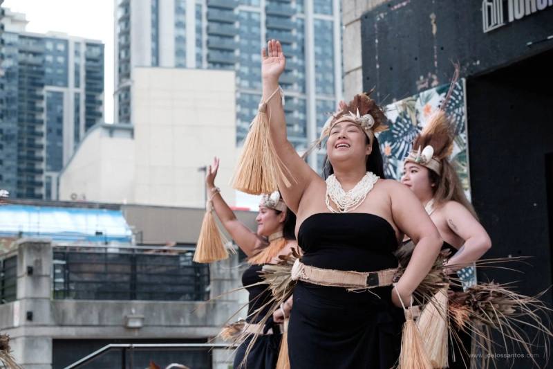 Performers on the main stage at AlohaFest Toronto
