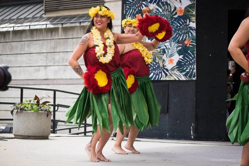 Performers on the main stage at AlohaFest Toronto