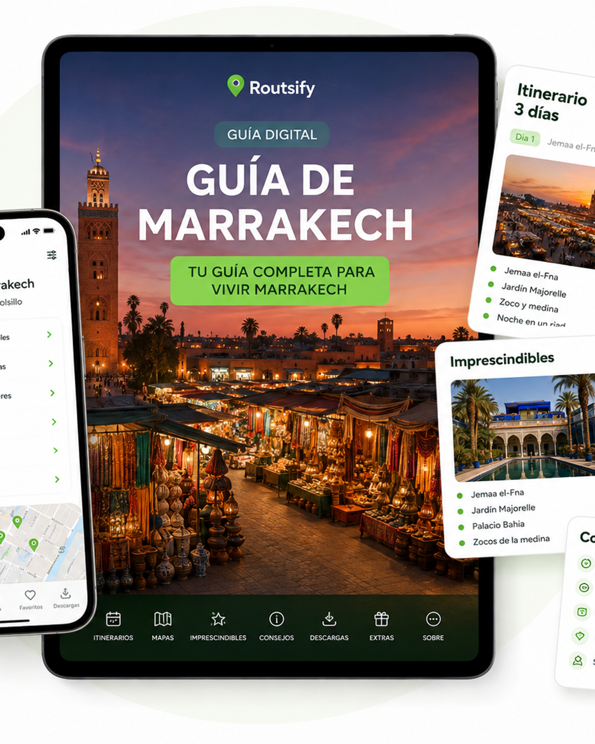 Portada digital de Guía de Marrakech de Routsify