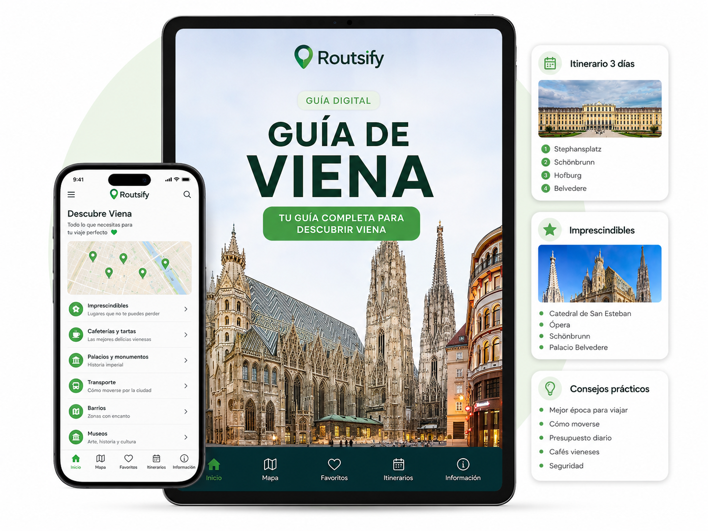 Portada digital de Guía de Viena de Routsify