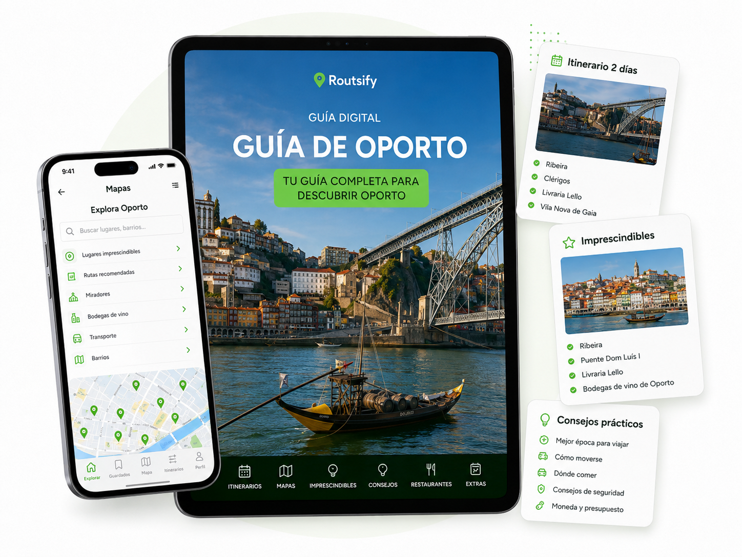 Portada digital de Guía de Oporto de Routsify