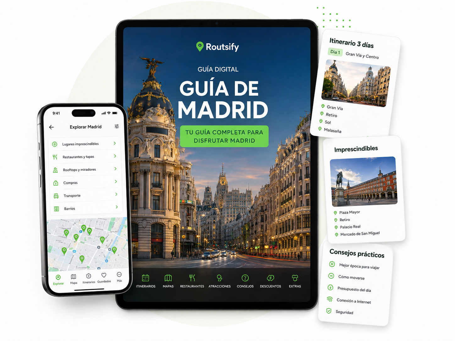 Portada digital de Guía de Madrid de Routsify