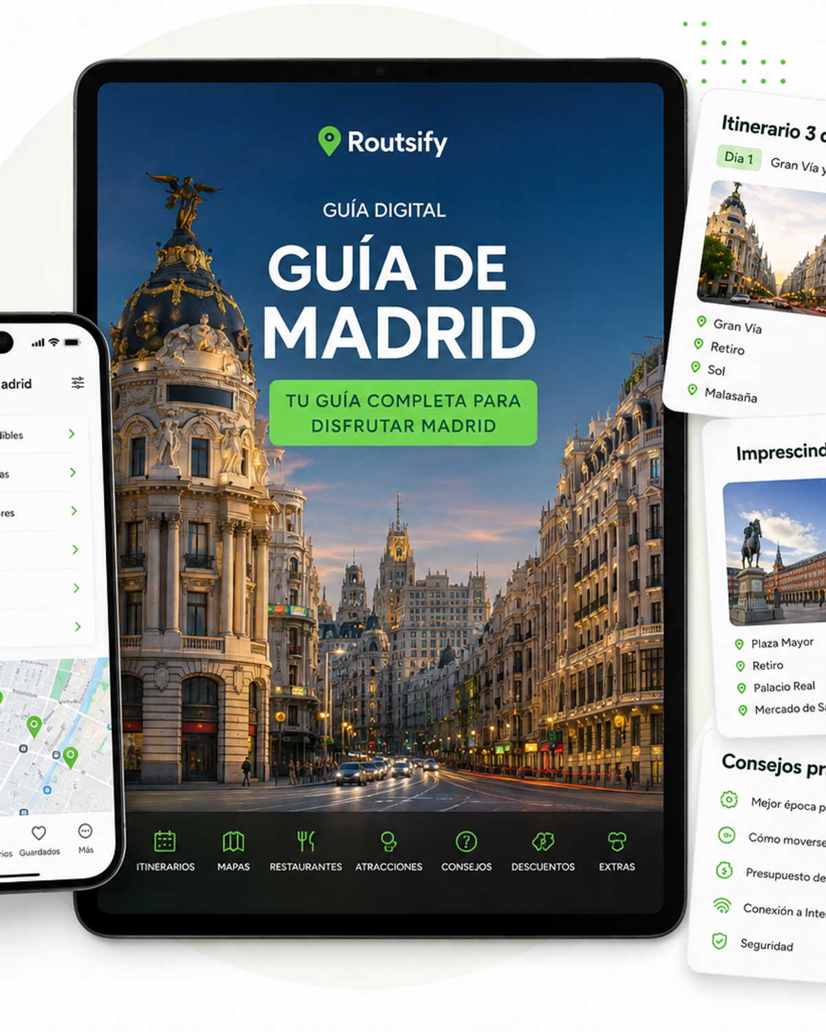 Portada digital de Guía de Madrid de Routsify