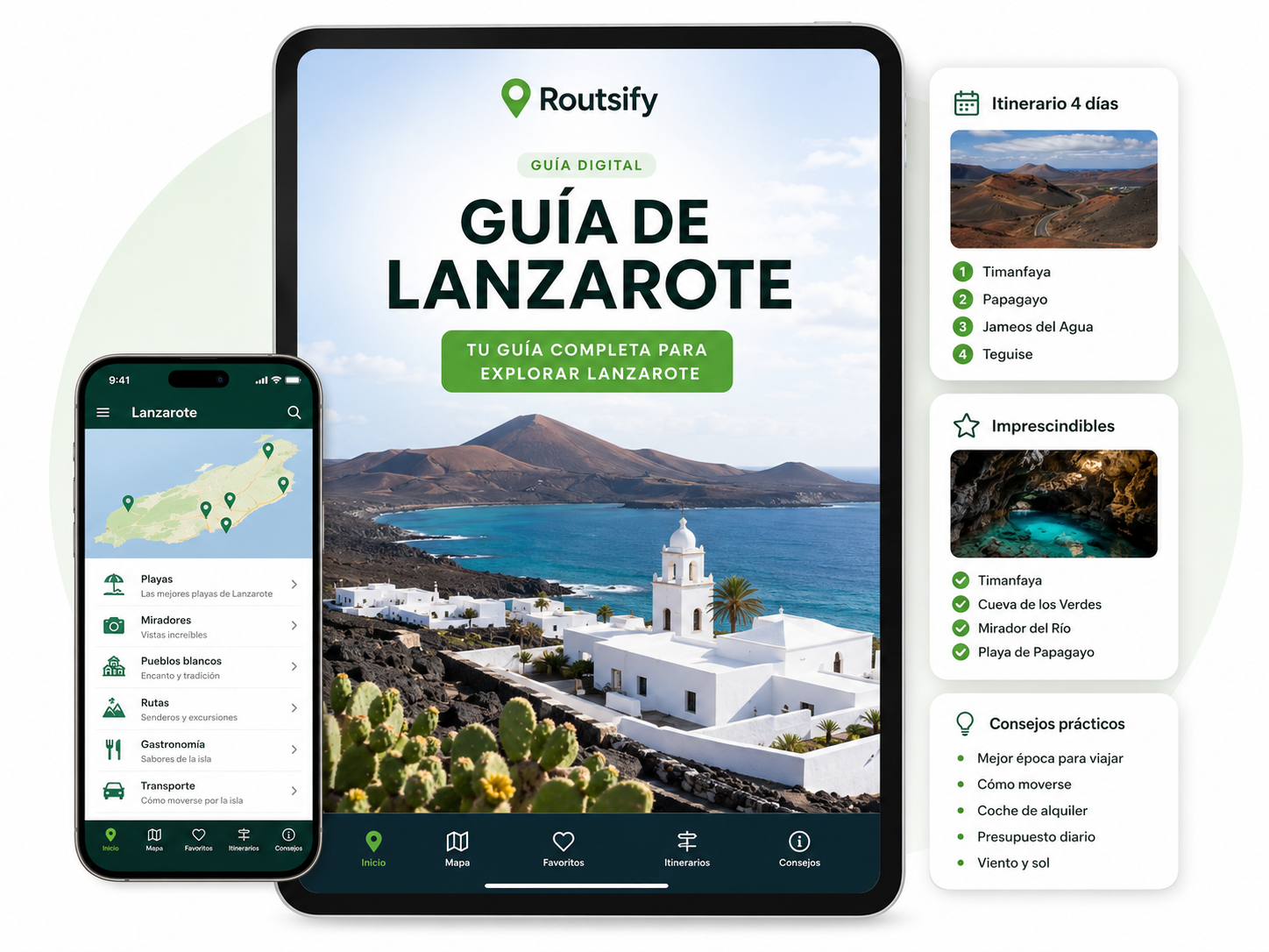 Portada digital de Guía de Lanzarote de Routsify