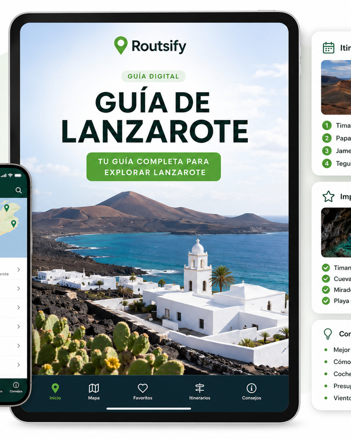 Portada digital de Guía de Lanzarote de Routsify