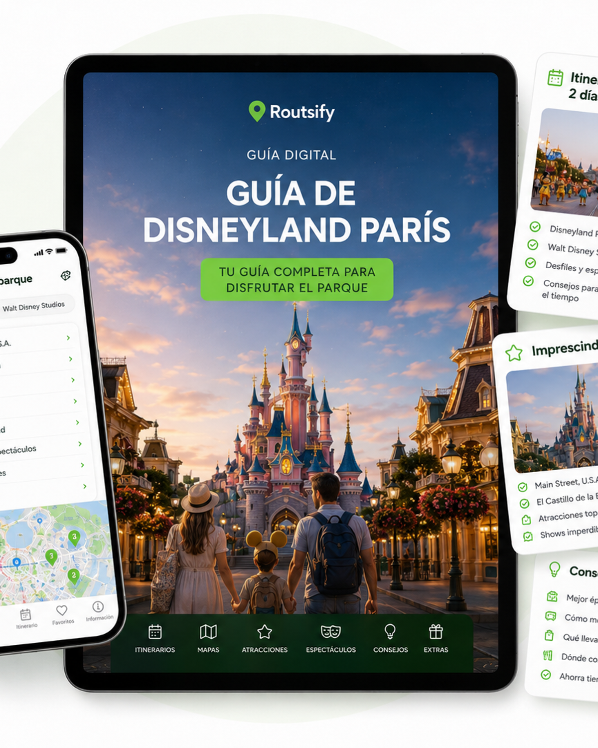 Portada digital de Guía de Disneyland París de Routsify
