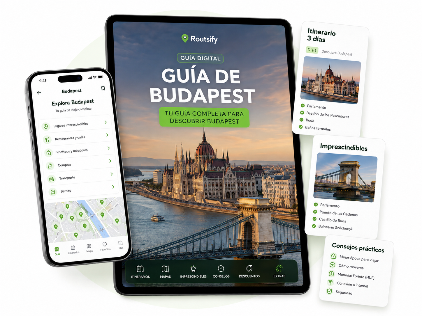 Portada digital de Guía de Budapest de Routsify