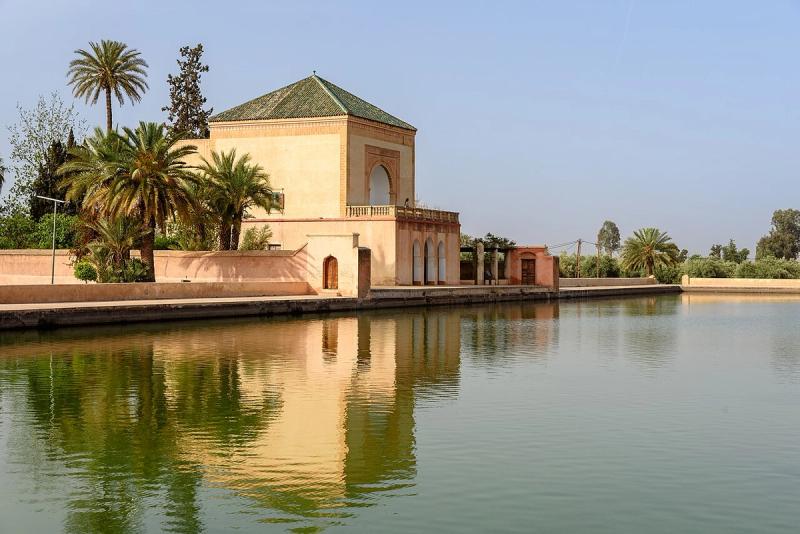 Pabellón de los jardines de la Menara en Marrakech, imagen ilustrativa