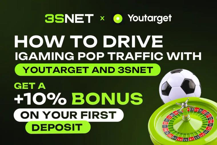 How to Drive Pop Traffic to iGaming in 2026: Youtarget and 3SNET Partnership