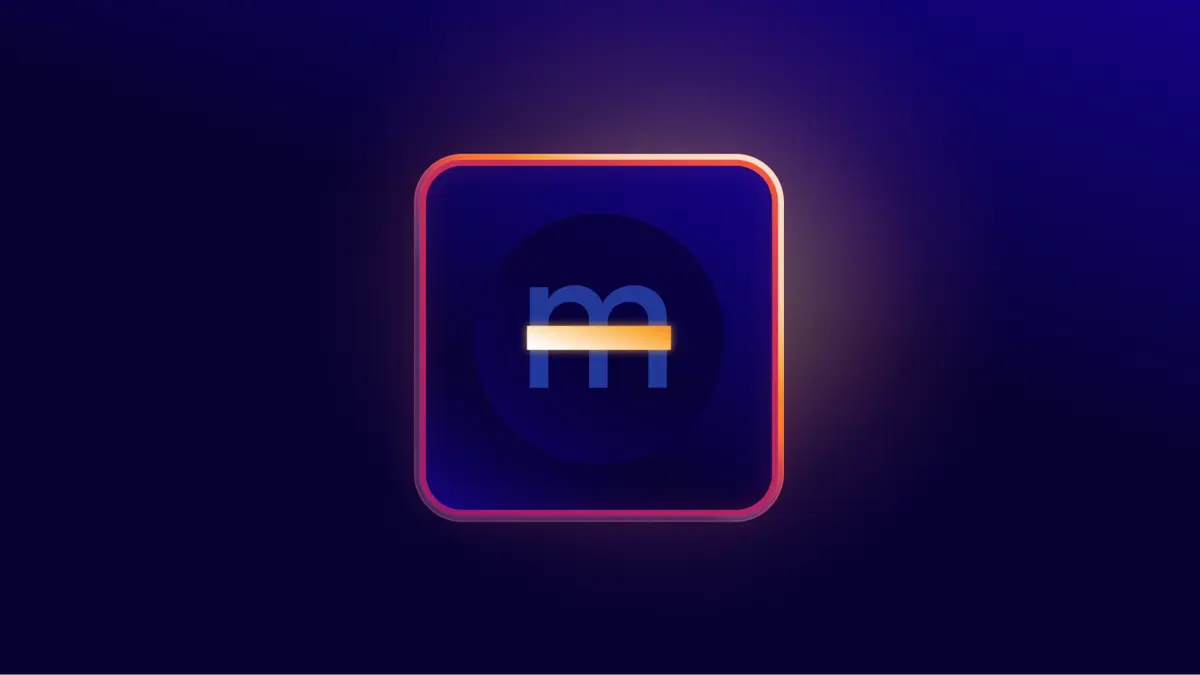 The EmDash logo, a dark rounded square holding a stylised letter E with a horizontal amber bar, centred on a deep purple background.