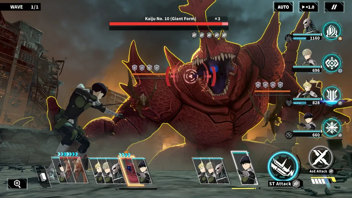 Kaiju No. 8 THE GAME artwork for the Narumi’s Week at Work event