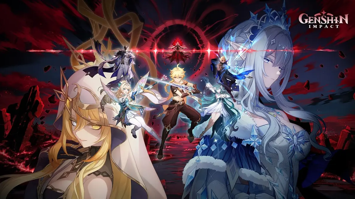 Genshin Impact Version 7.1 trailer artwork showing the game’s colourful fantasy world.