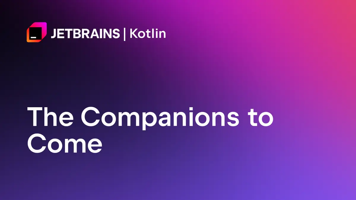 The Kotlin wordmark and logo on a dark gradient banner