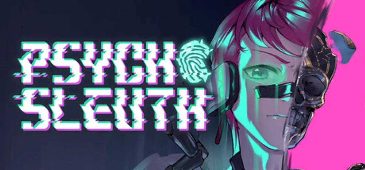 Key art for the mystery game Psycho-Sleuth, showing its cast against a dark red backdrop