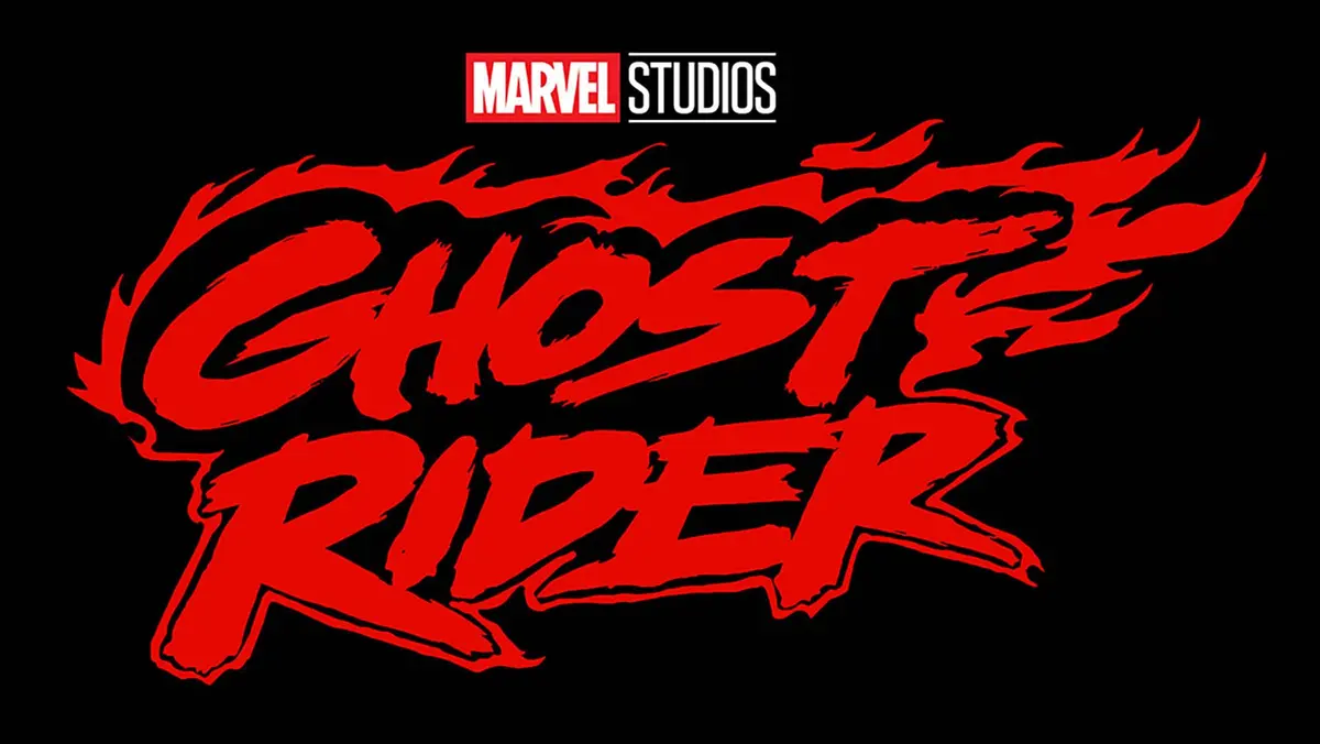 Marvel Studios Ghost Rider film logo in red against a black background
