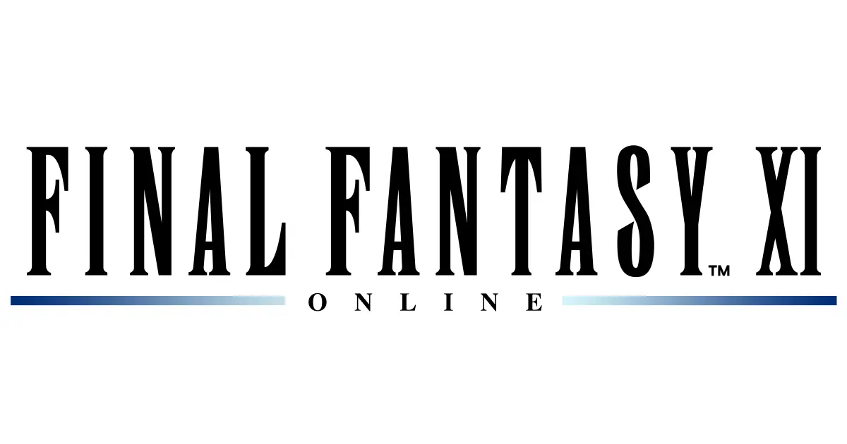 The FINAL FANTASY XI Online wordmark on a white background