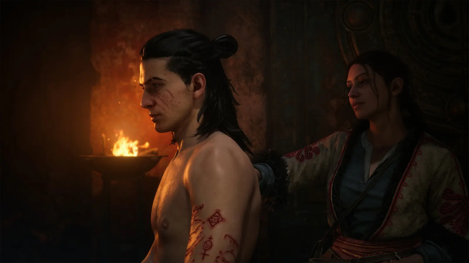 Coen confronts a monstrous enemy in the dark fantasy world of The Blood of Dawnwalker.