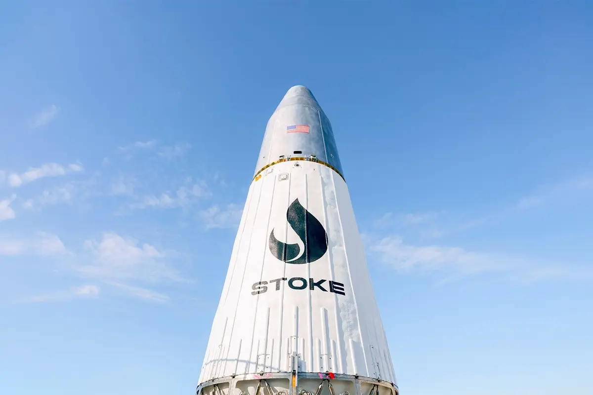 Official Stoke Space photograph for its $1 billion Series E announcement.