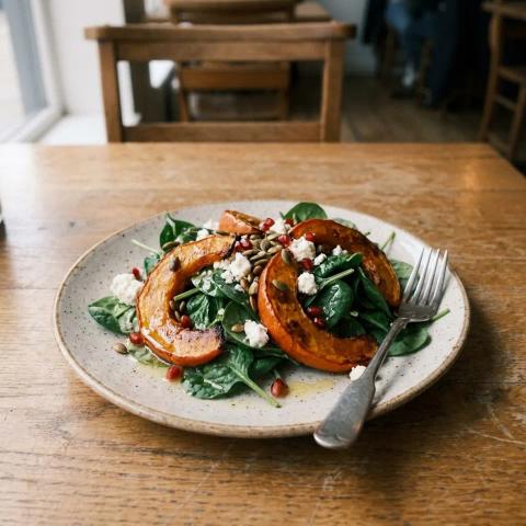 Roast pumpkin salad