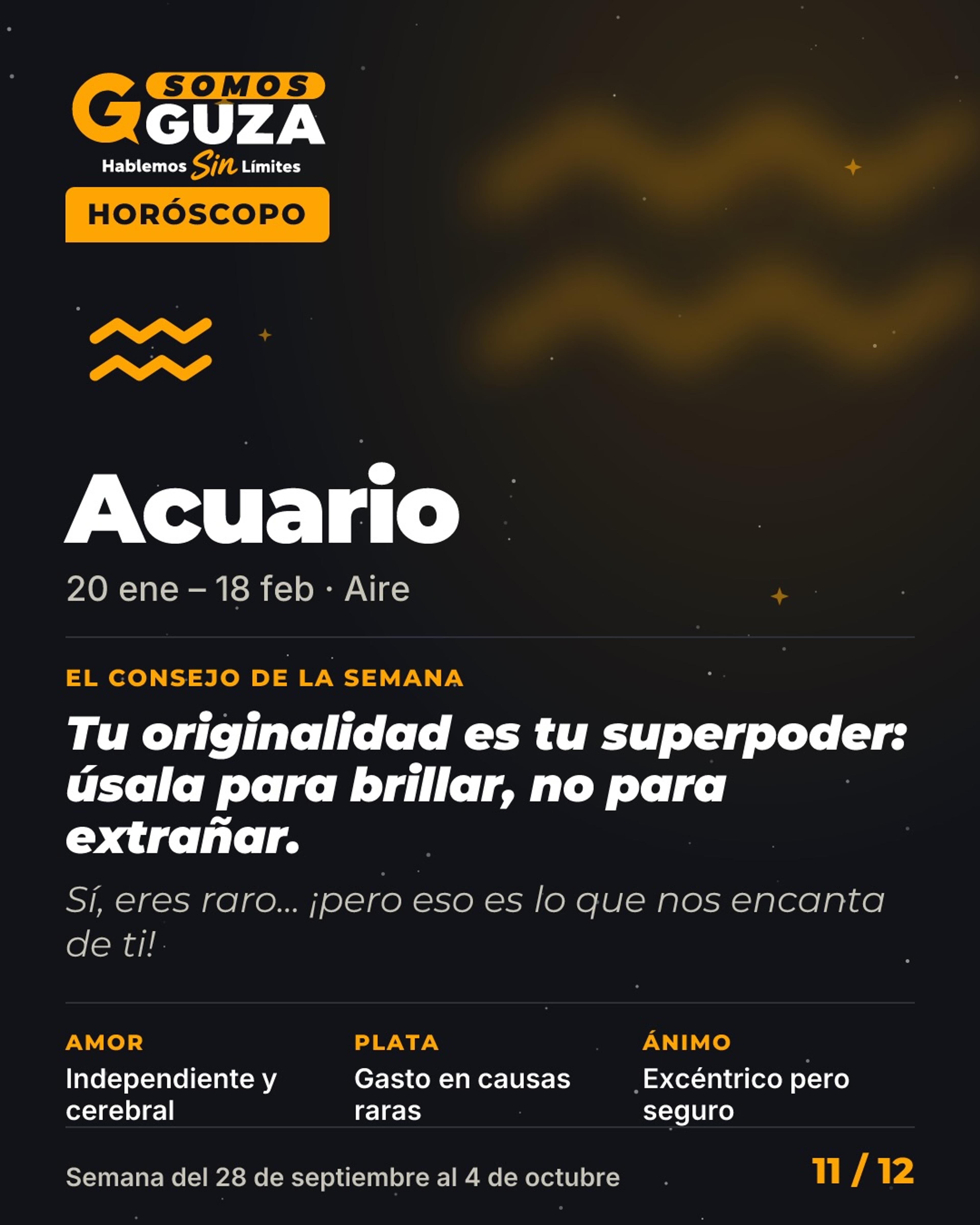 Foto 12 de 14: Horóscopo de la semana (semana del 28 de septiembre al 4 de octubre)