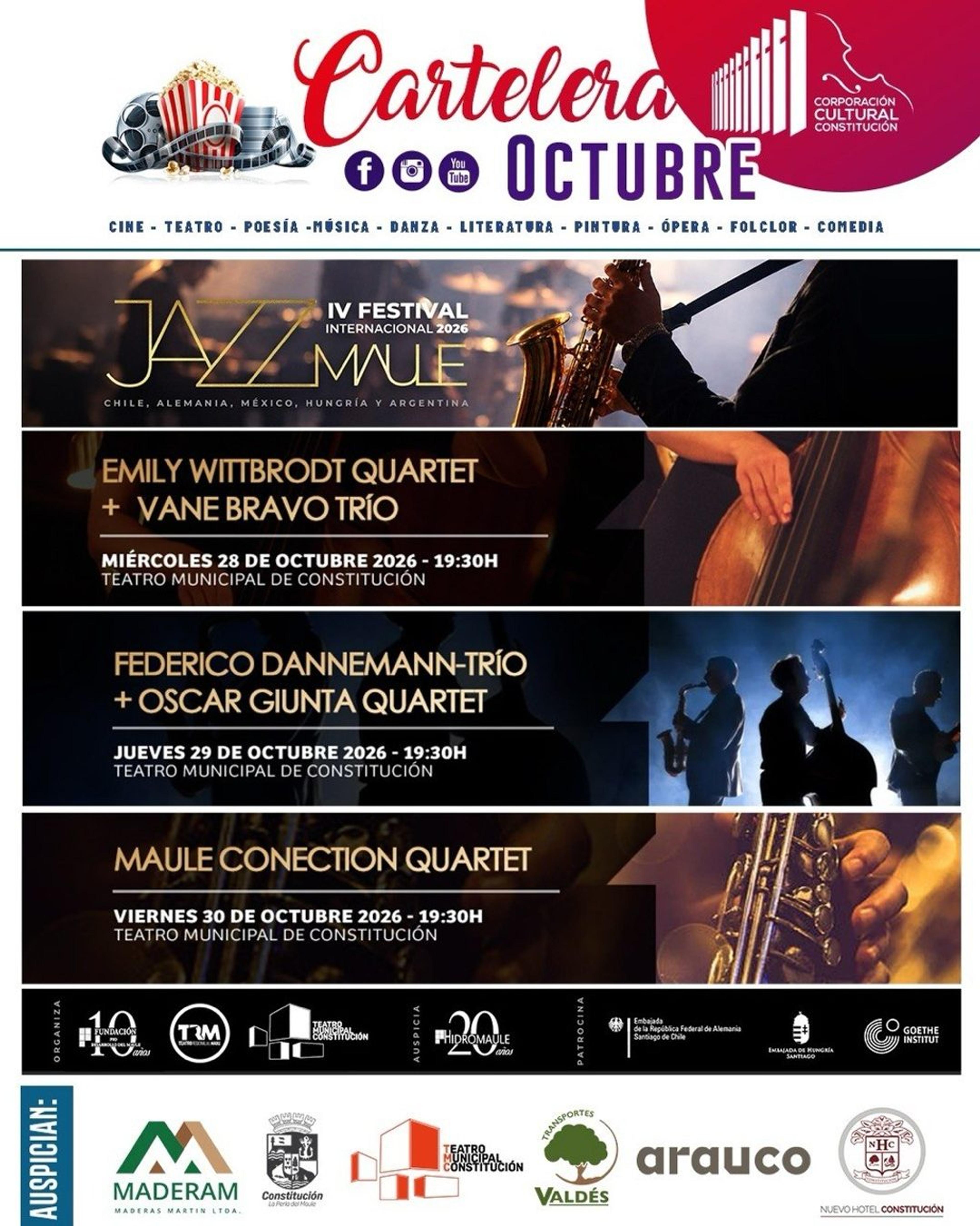 Foto 4 de 5: Octubre cultural en Constitución: mes lleno de música, teatro y cine gratis