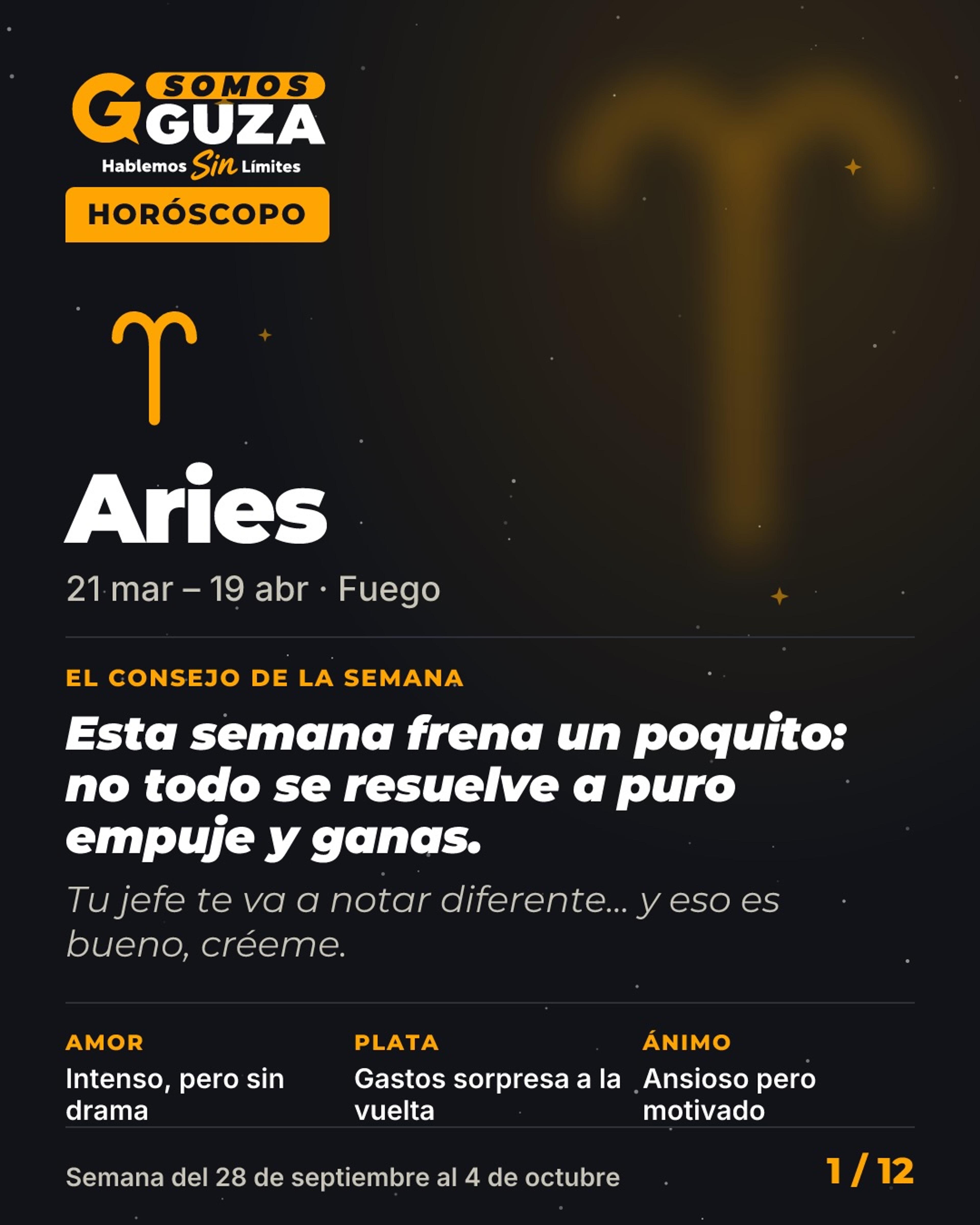 Foto 2 de 14: Horóscopo de la semana (semana del 28 de septiembre al 4 de octubre)