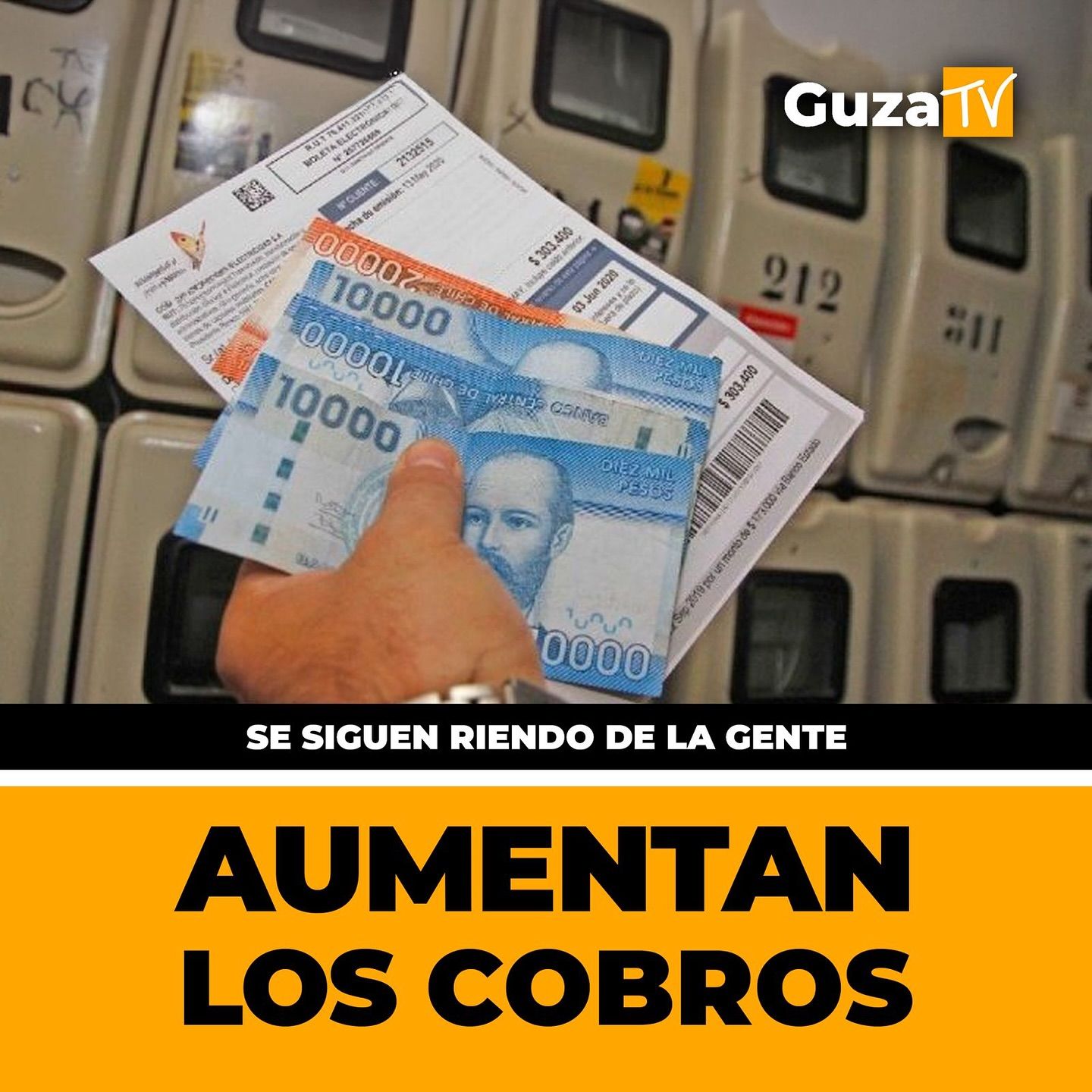 Foto 1 de 3: Nuevamente sube los cobros de luz!