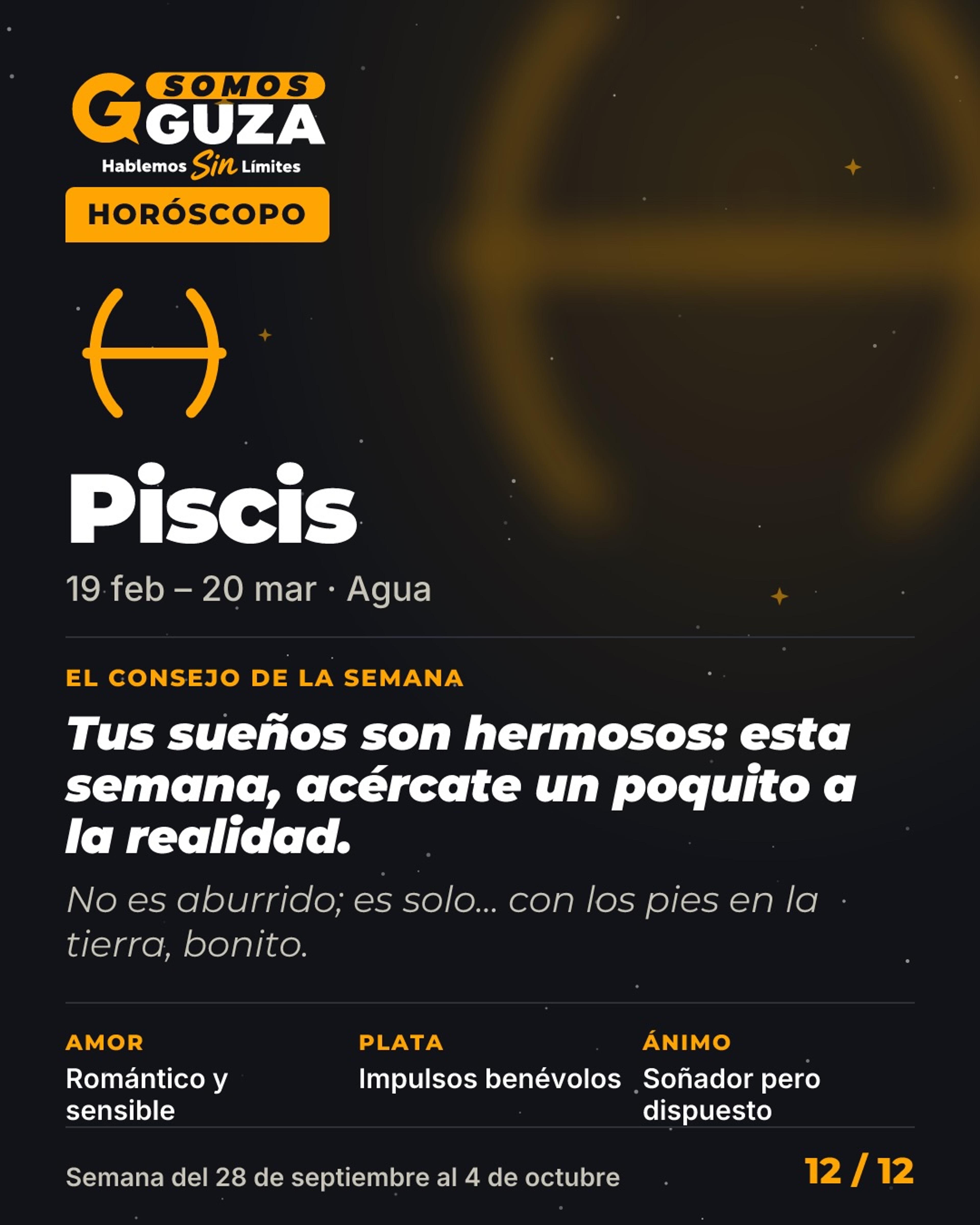 Foto 13 de 14: Horóscopo de la semana (semana del 28 de septiembre al 4 de octubre)