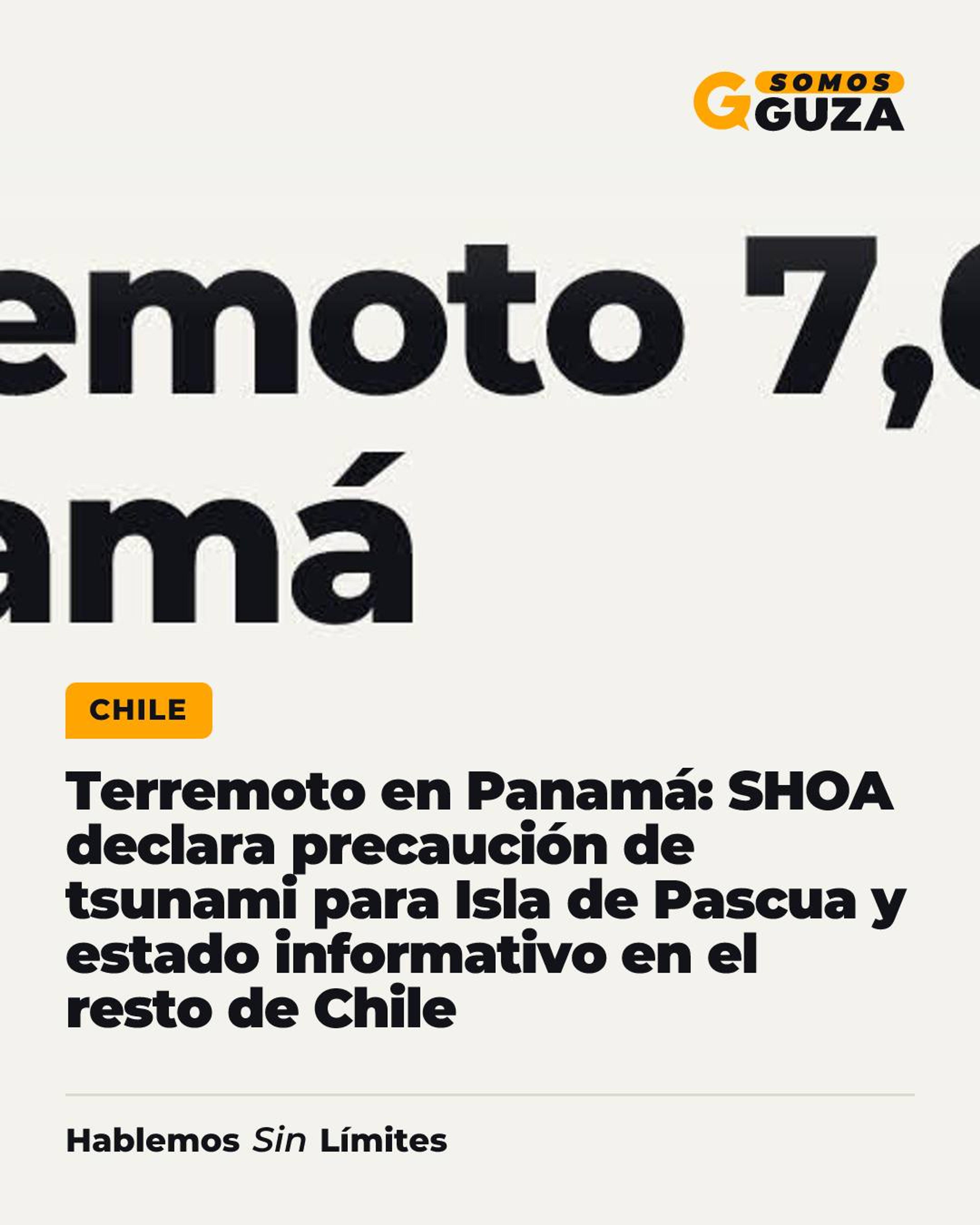 Terremoto en Panamá: SHOA declara precaución de tsunami para Isla de Pascua y estado informativo en el…