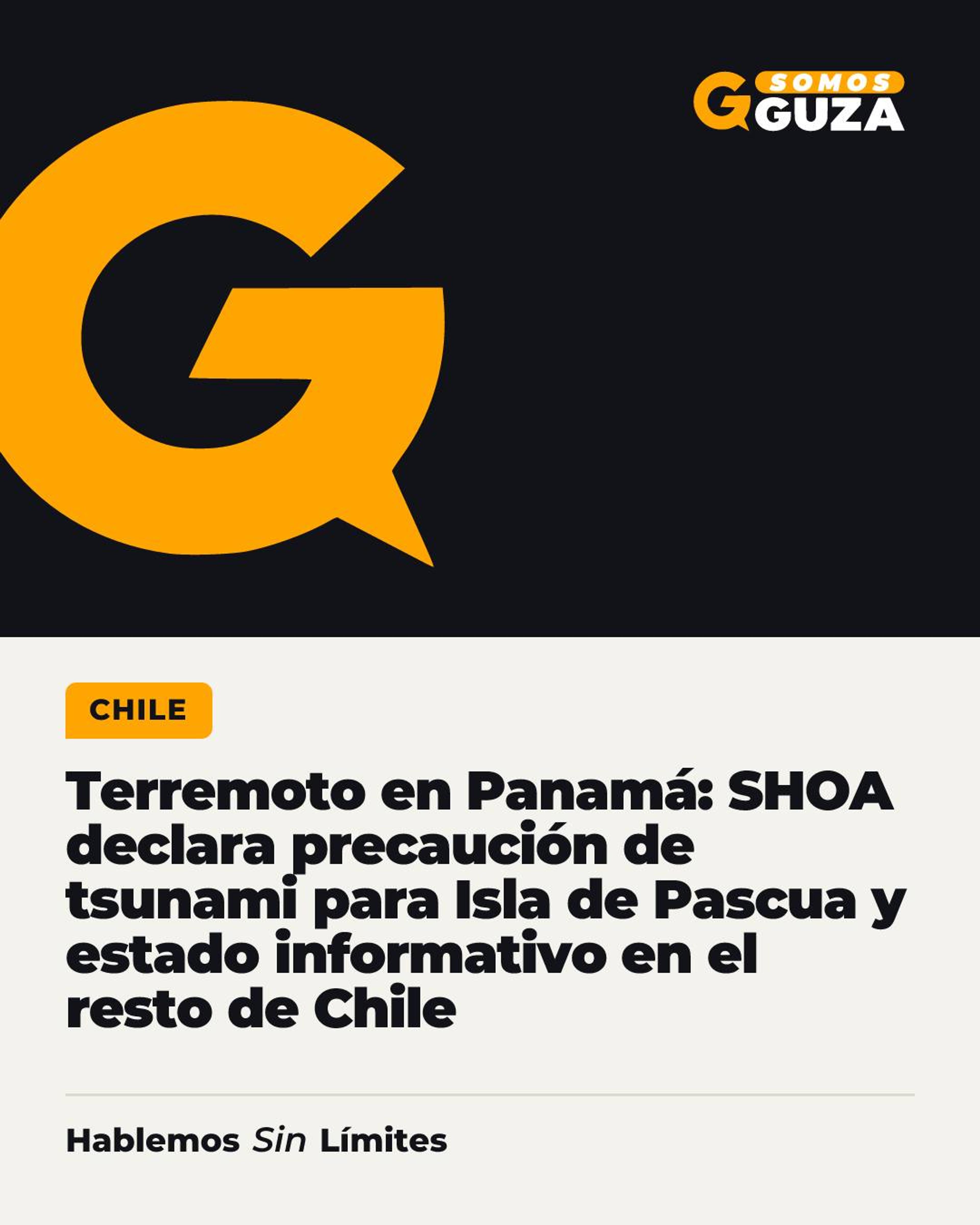 Terremoto en Panamá: SHOA declara precaución de tsunami para Isla de Pascua y estado informativo en el…