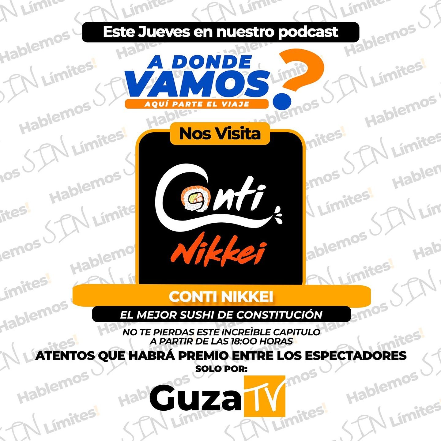 A las 18:00 hrs nos acompaña Conti Nikkei, nuestro auspiciador