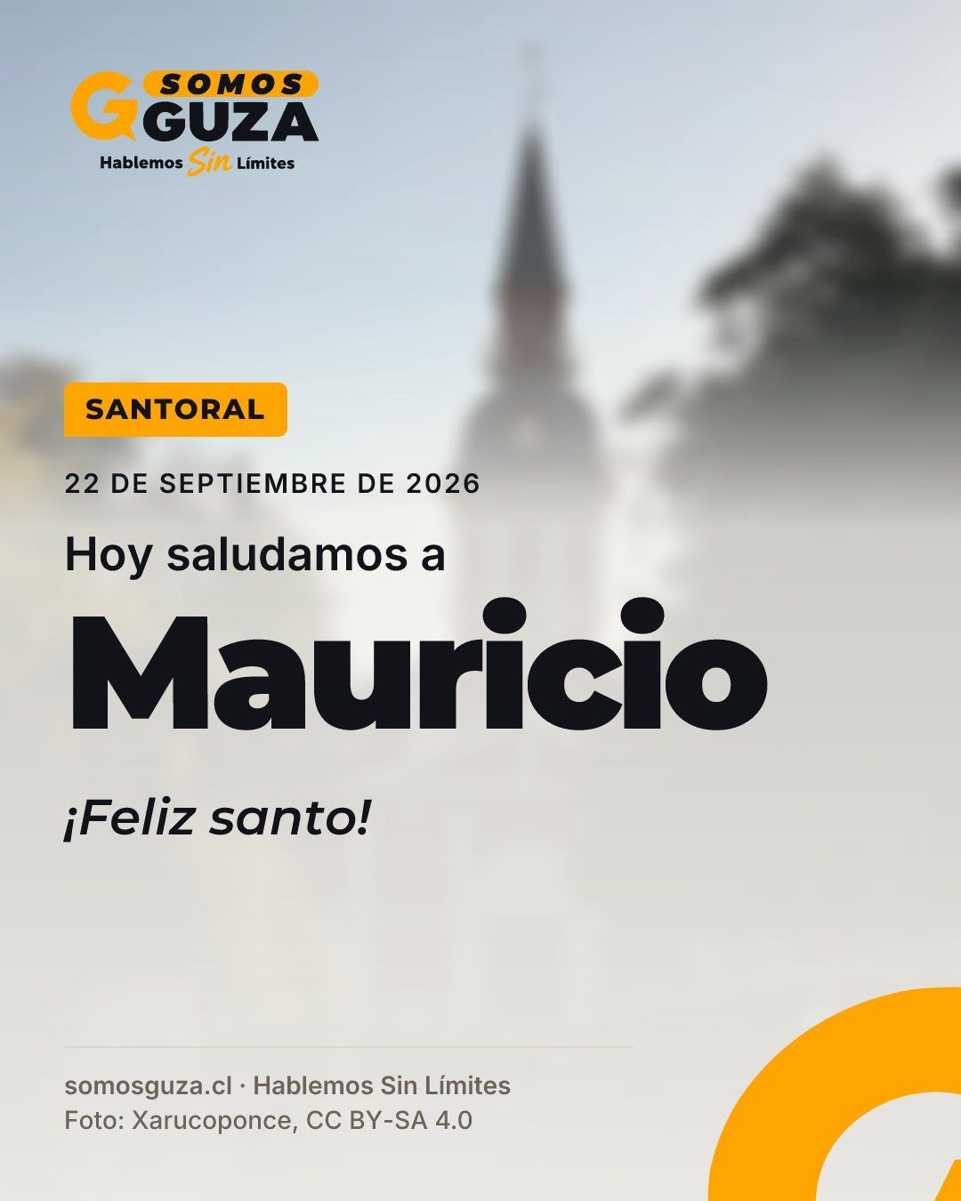 22 de septiembre de 2026. Hoy saludamos a Mauricio. ¡Feliz santo!