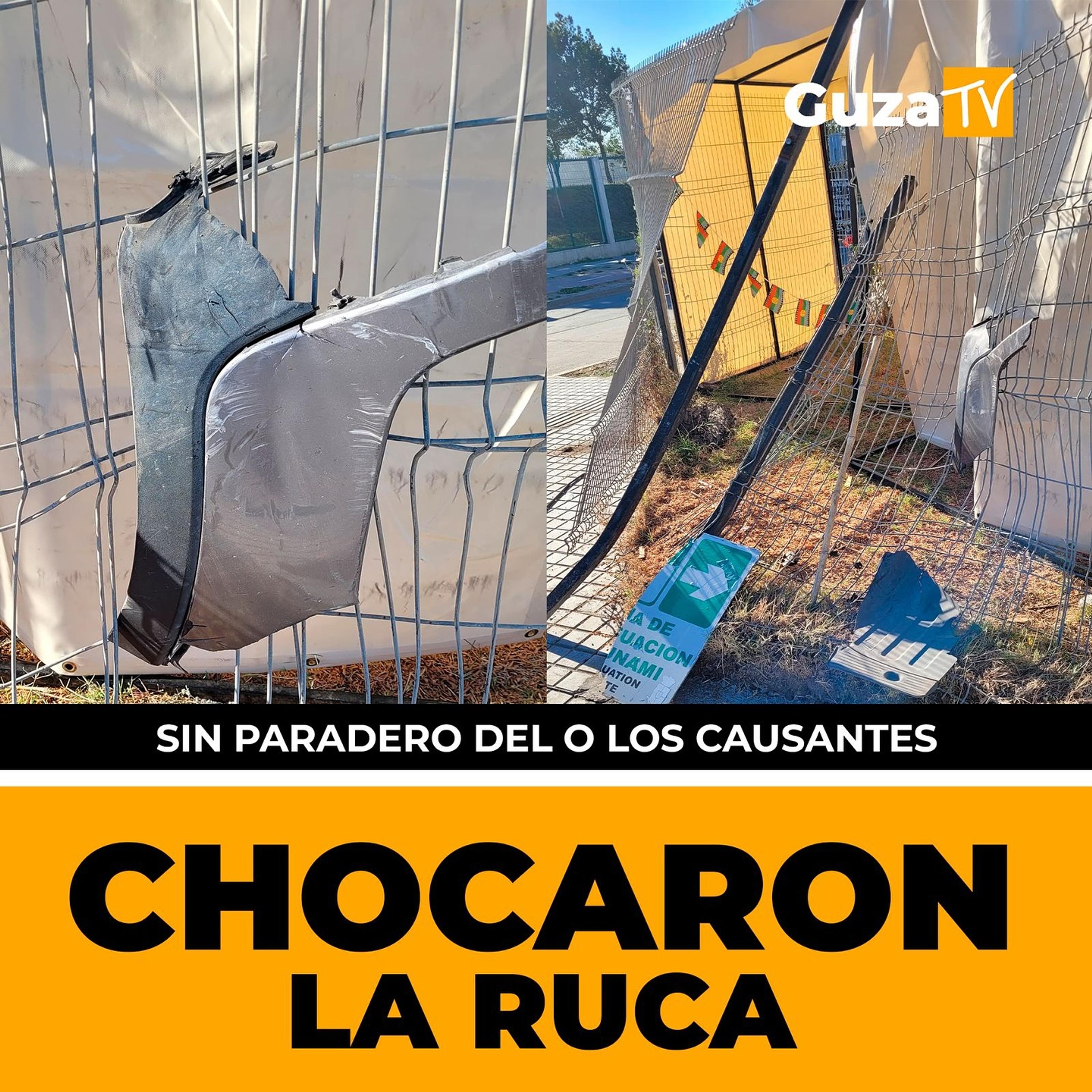 Foto 2 de 5: Durante las últimas horas, un vehículo impactó la Ruca Mapuche ubicada en Pinto esquina Echeverría, en…