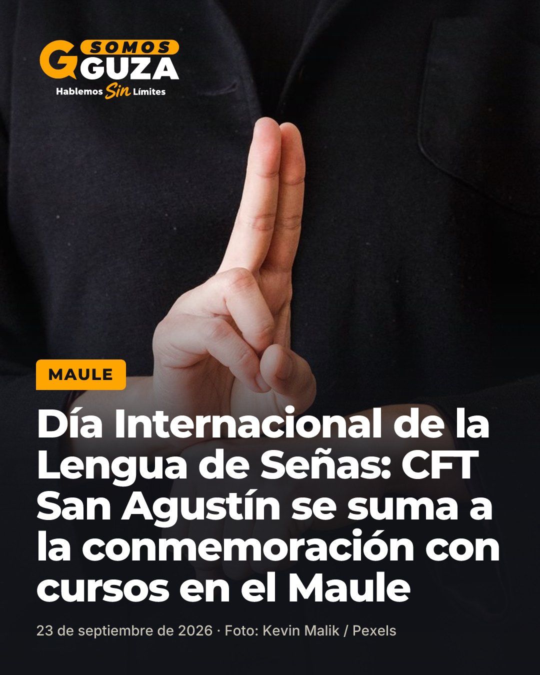 Foto 1 de 2: Día Internacional de la Lengua de Señas: CFT San Agustín se suma a la conmemoración con cursos en el Maule