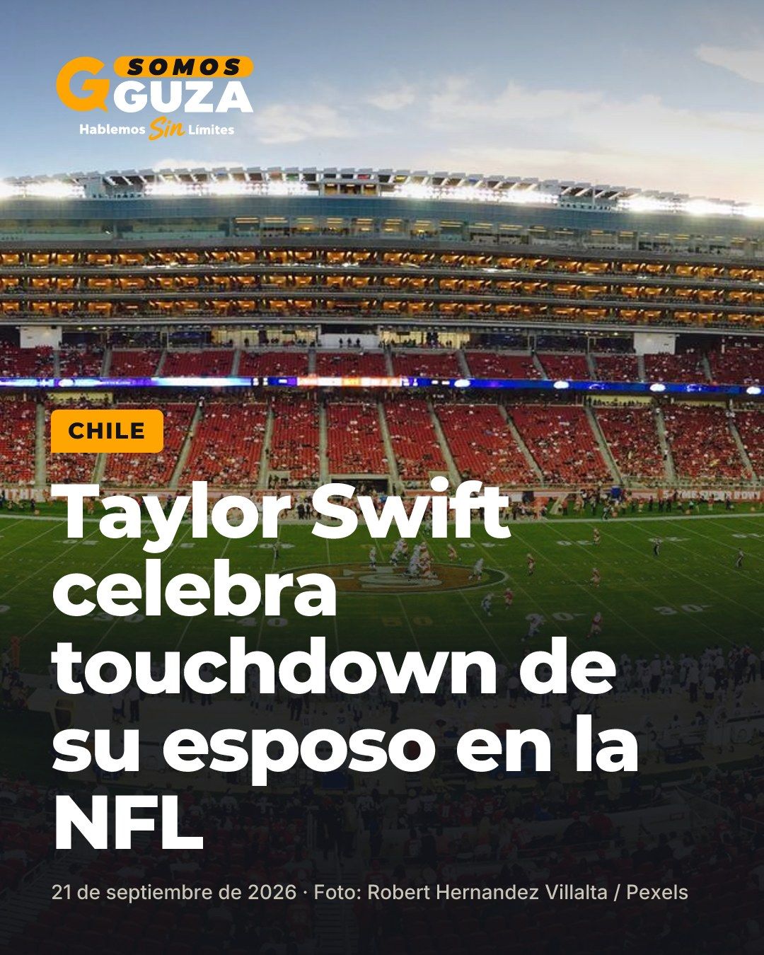 Foto 1 de 2: Taylor Swift celebra touchdown de su esposo en la NFL