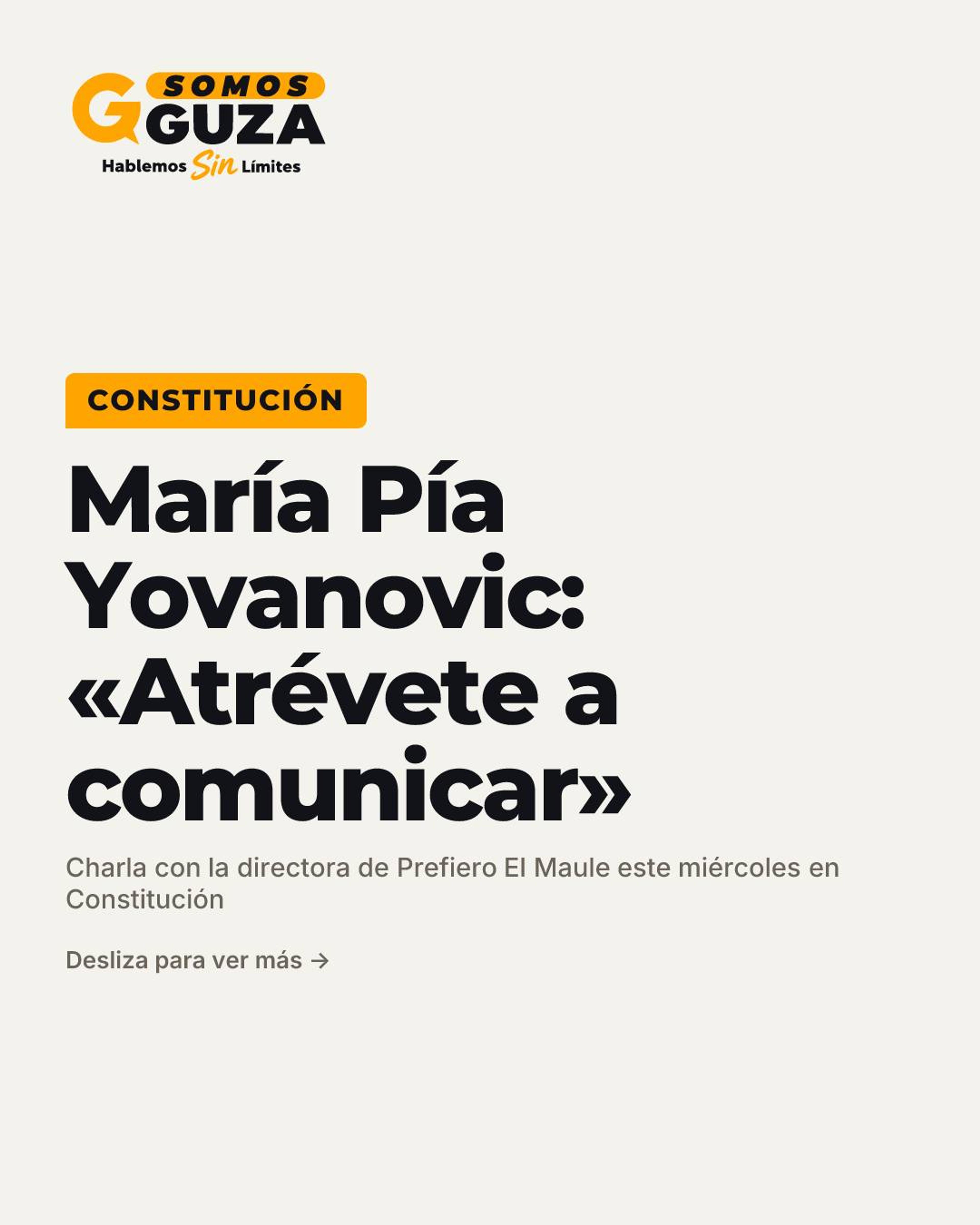 Foto 1 de 3: No te lo pierdas! María Pía Yovanovic, Directora de Prefiero El Maule y una de las 100 mujeres líderes de…