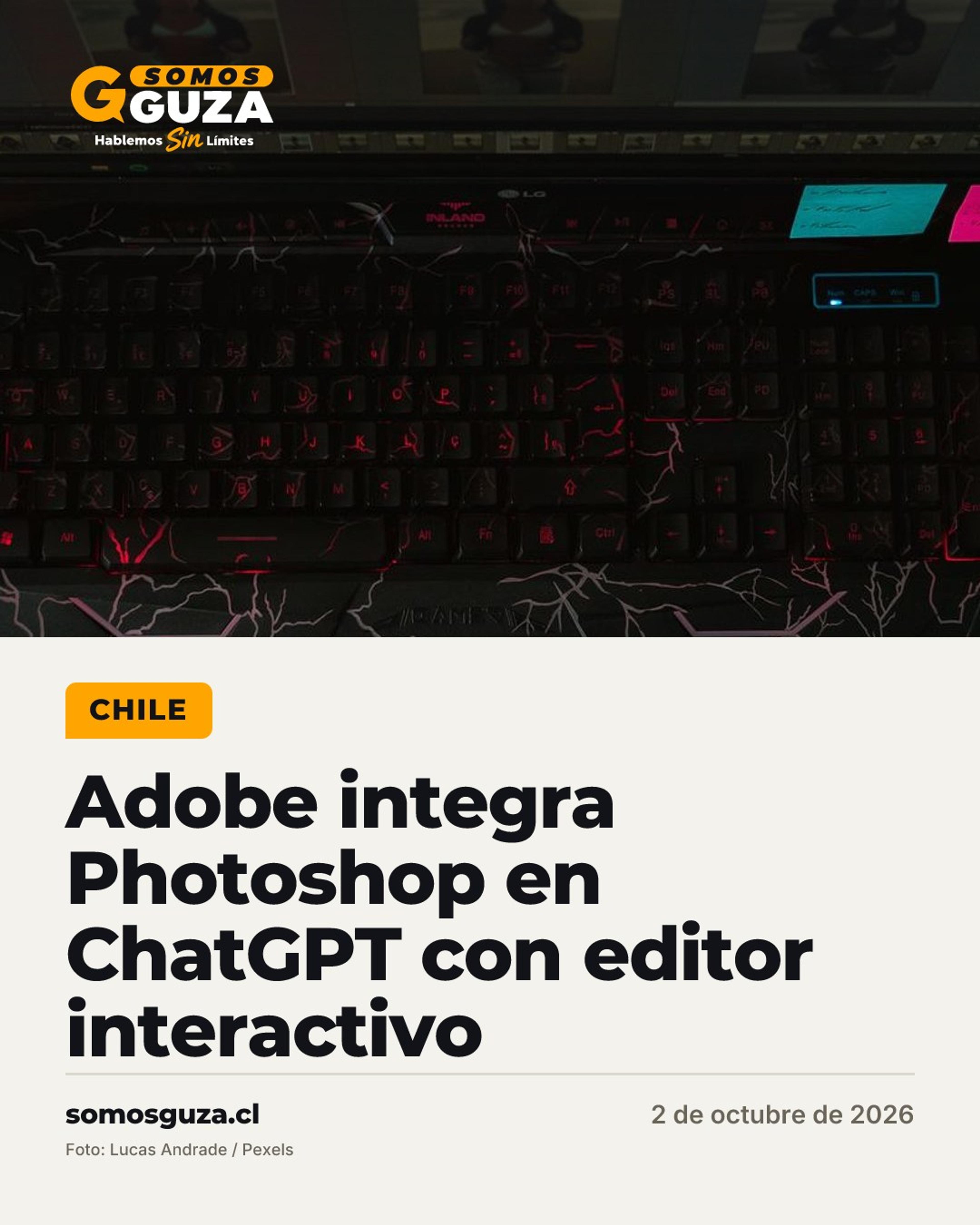 Adobe integra Photoshop en ChatGPT con editor interactivo