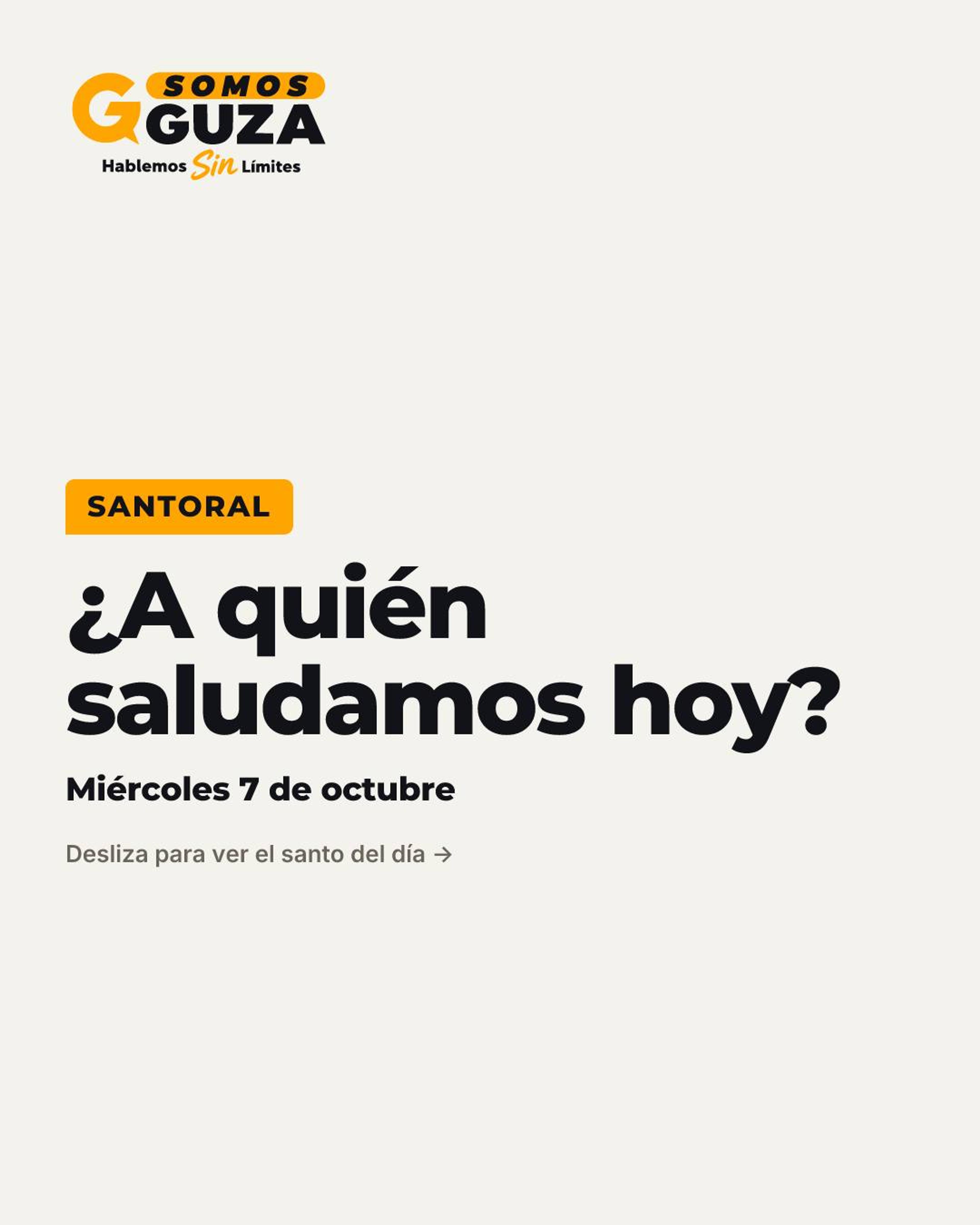 Foto 1 de 3: 7 de octubre de 2026. Hoy saludamos a Rosario. ¡Feliz santo!
