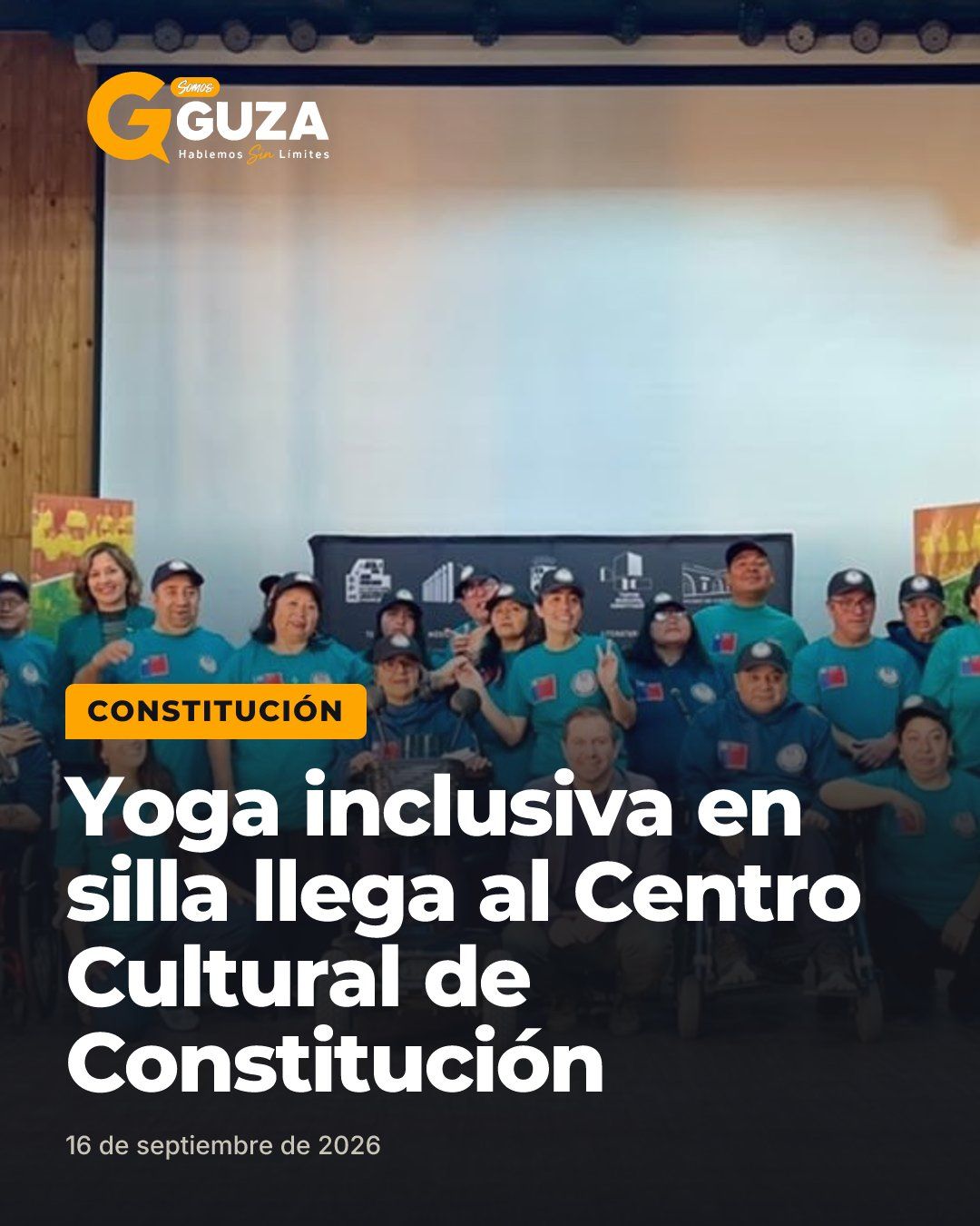 Yoga inclusiva en silla llega al Centro Cultural de Constitución