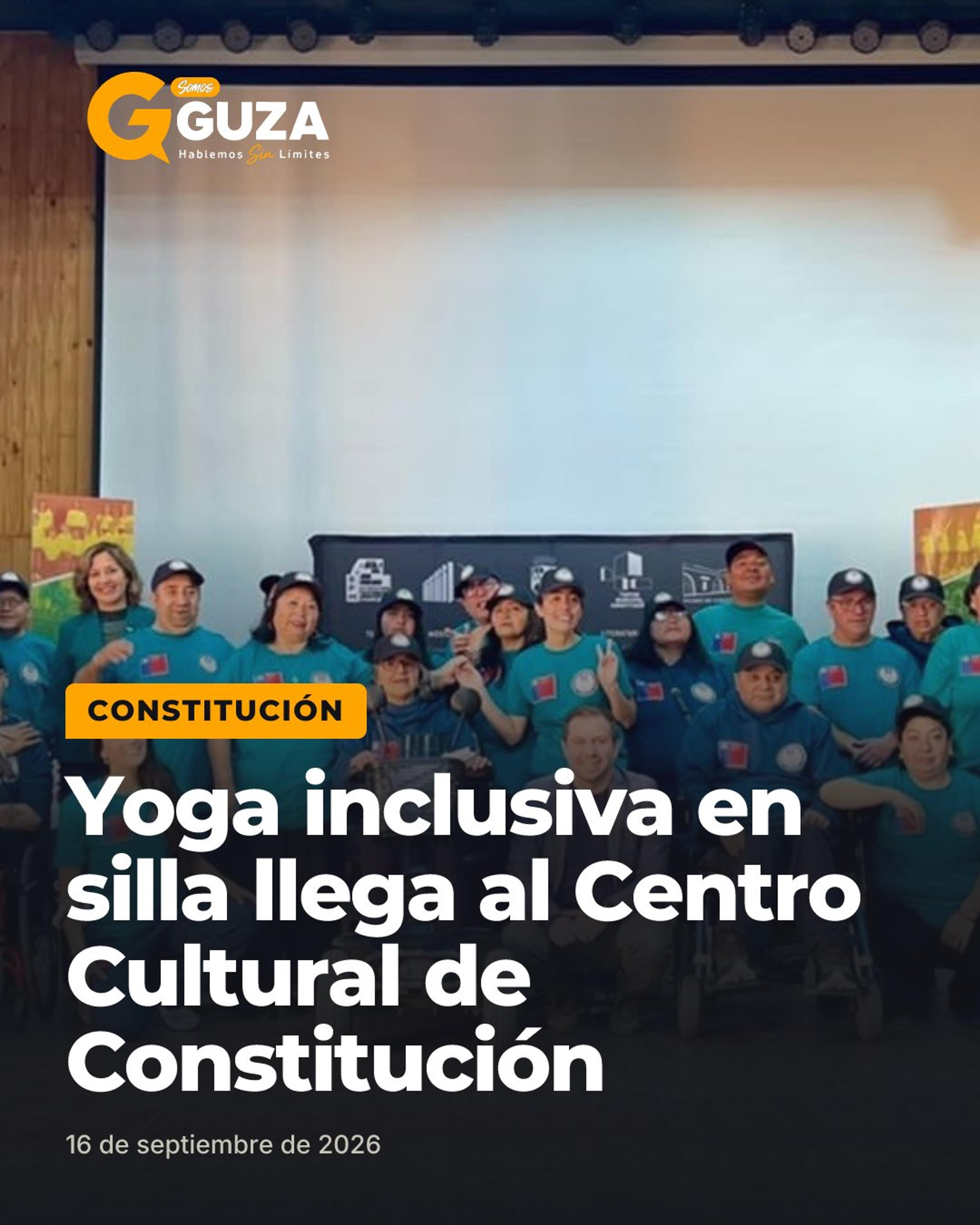 Yoga inclusiva en silla llega al Centro Cultural de Constitución