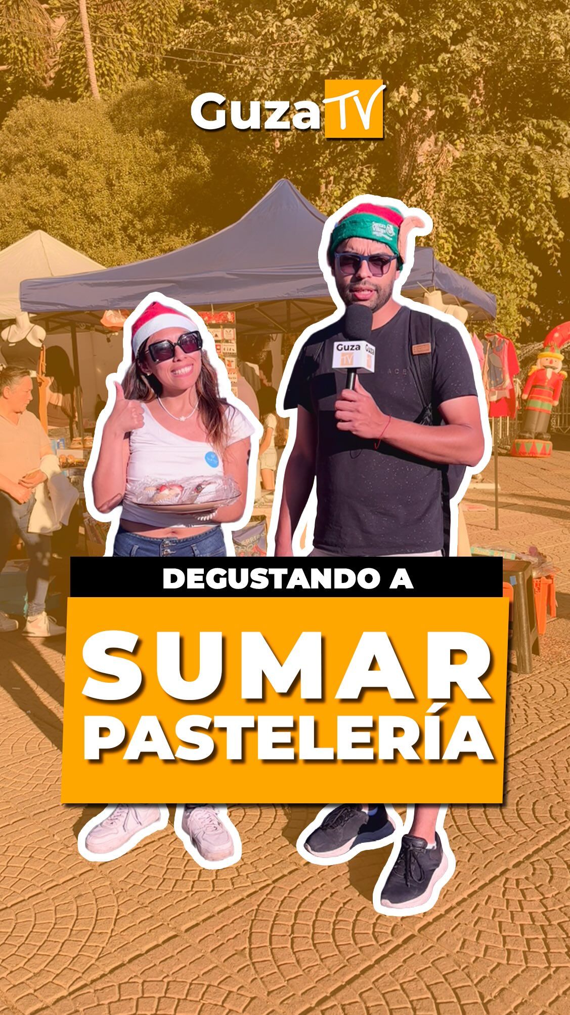 Portada del video: Salimos a la plaza de Constitución para que la gente probara los pasteles de y nos contara qué les…