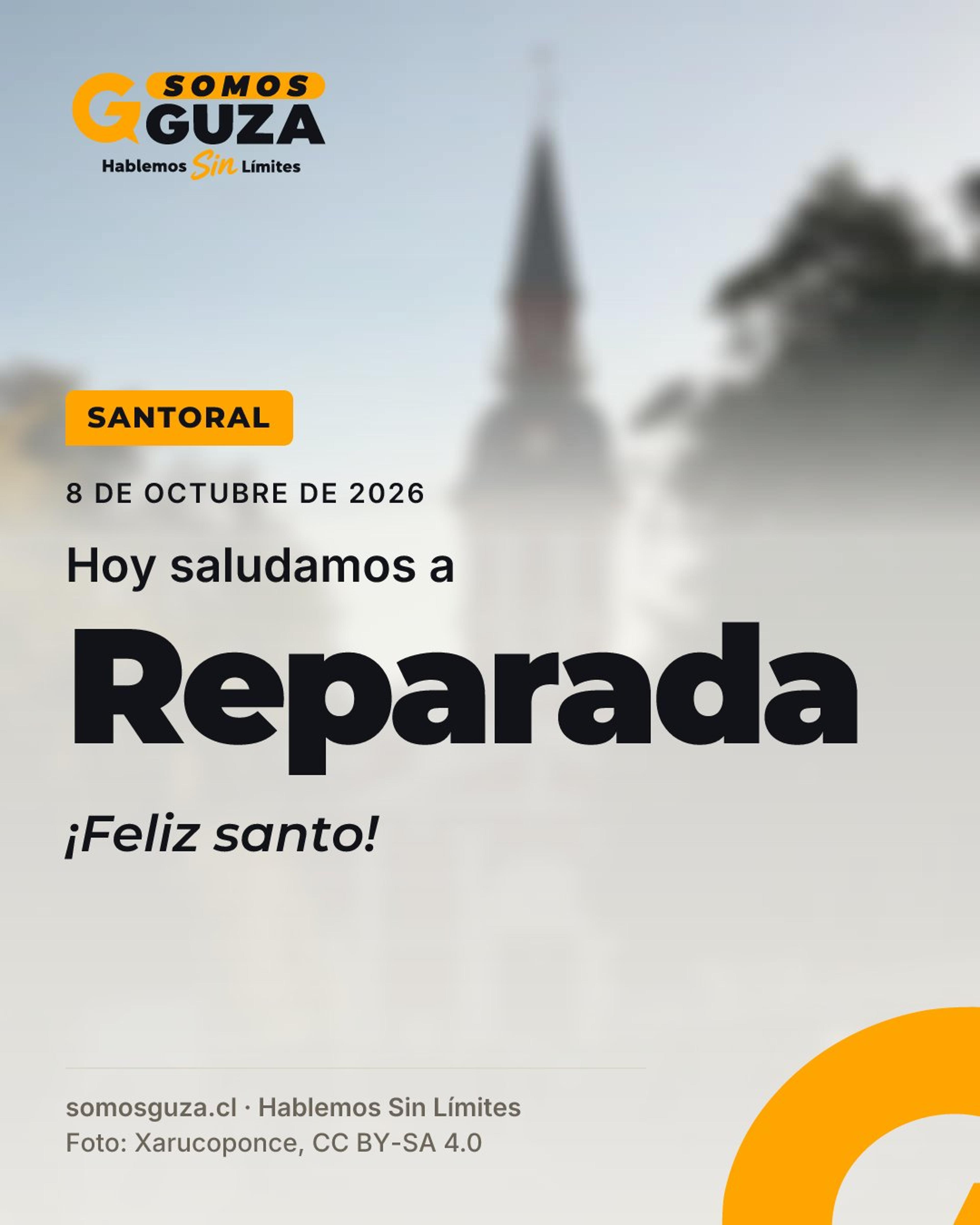 Foto 2 de 3: 8 de octubre de 2026. Hoy saludamos a Reparada. ¡Feliz santo!