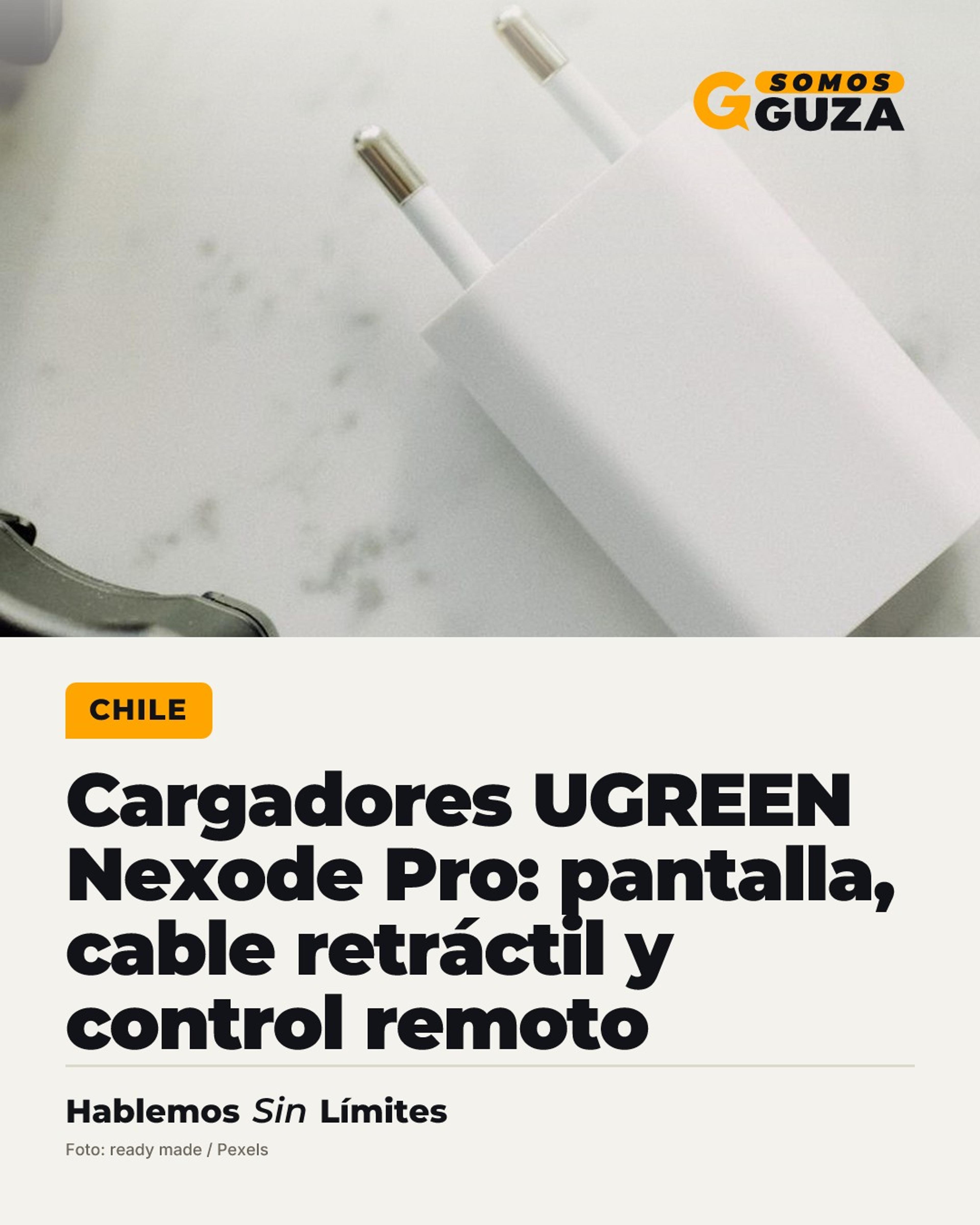Cargadores UGREEN Nexode Pro: pantalla, cable retráctil y control remoto