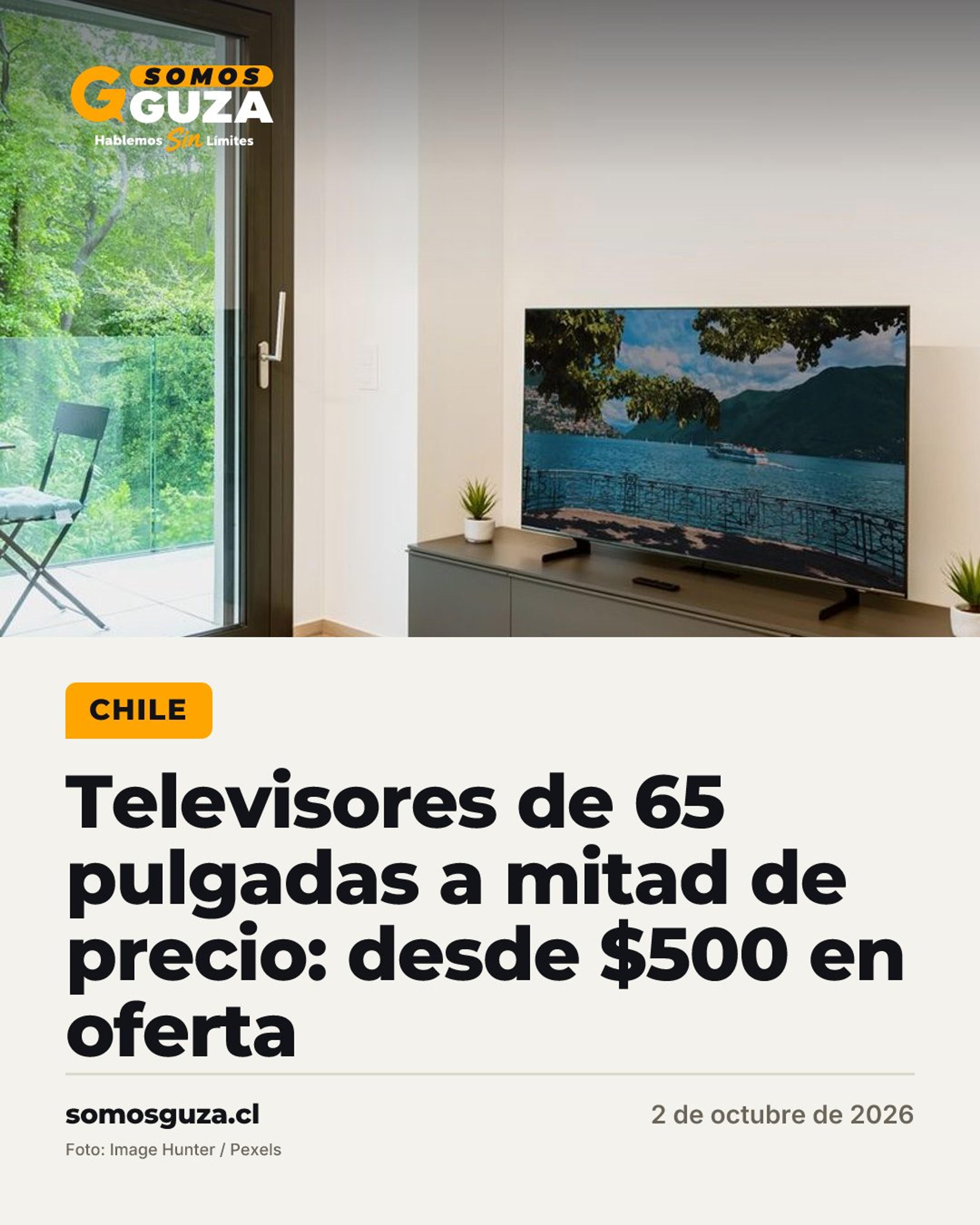 Televisores de 65 pulgadas a mitad de precio: desde $500 en oferta