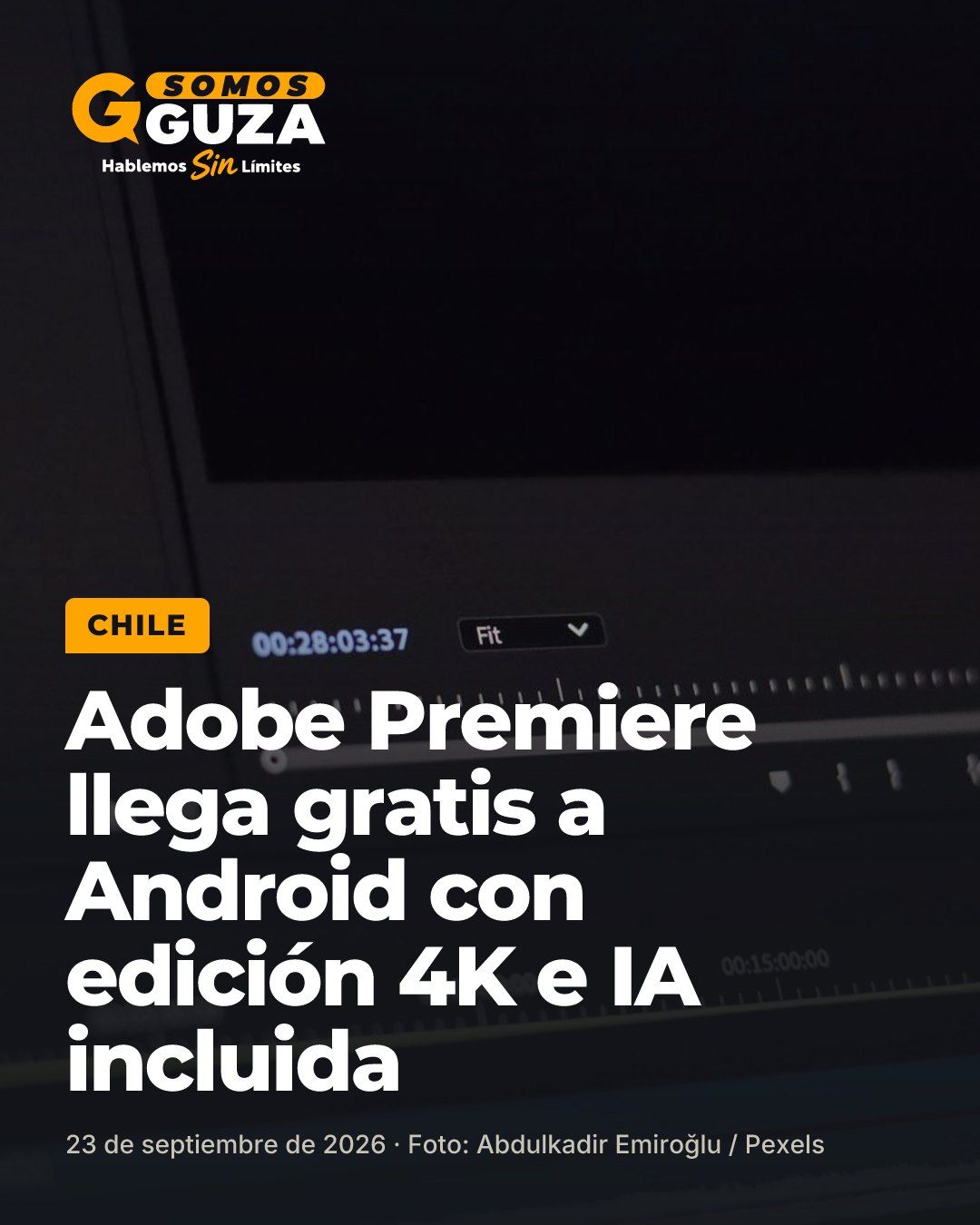 Foto 1 de 2: Adobe Premiere llega gratis a Android con edición 4K e IA incluida